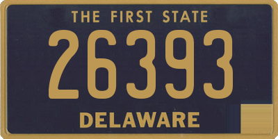 DE license plate 26393