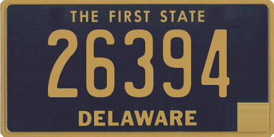 DE license plate 26394