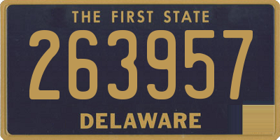 DE license plate 263957