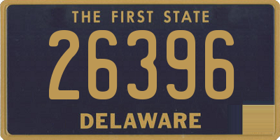 DE license plate 26396