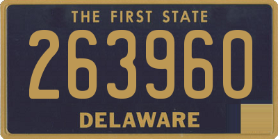 DE license plate 263960