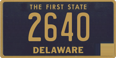 DE license plate 2640