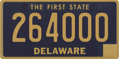 DE license plate 264000