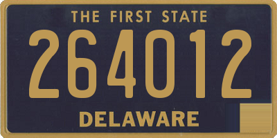 DE license plate 264012