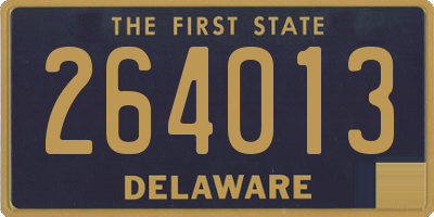 DE license plate 264013