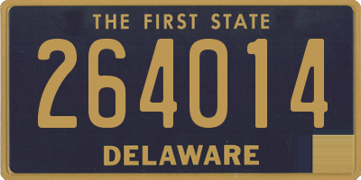 DE license plate 264014