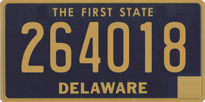 DE license plate 264018