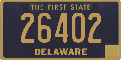 DE license plate 26402