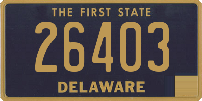 DE license plate 26403