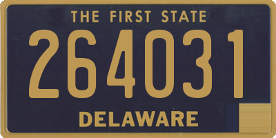 DE license plate 264031