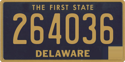 DE license plate 264036