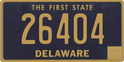 DE license plate 26404