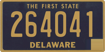 DE license plate 264041