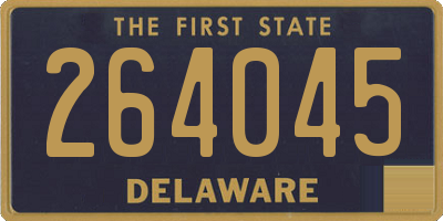 DE license plate 264045