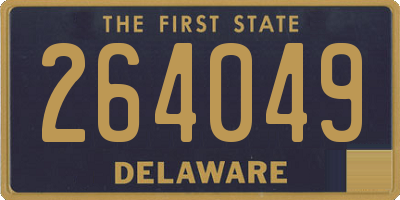 DE license plate 264049