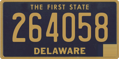 DE license plate 264058