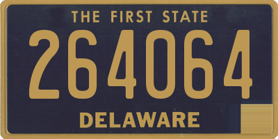 DE license plate 264064