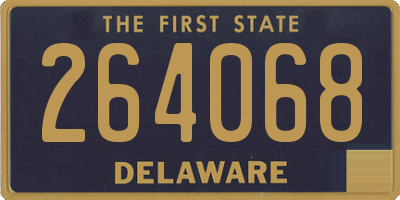 DE license plate 264068