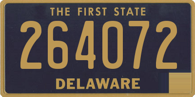 DE license plate 264072