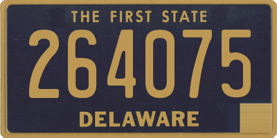 DE license plate 264075