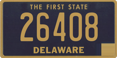 DE license plate 26408