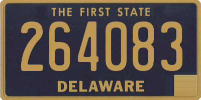 DE license plate 264083