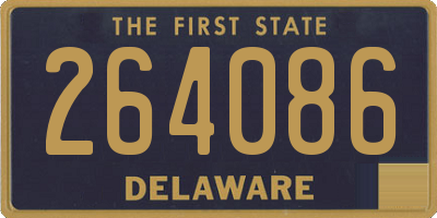 DE license plate 264086