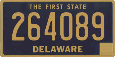 DE license plate 264089