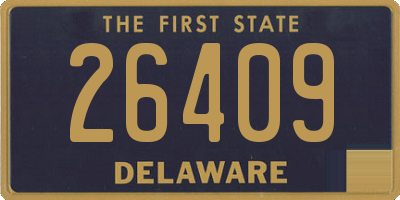 DE license plate 26409