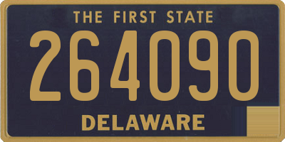 DE license plate 264090