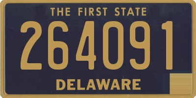 DE license plate 264091