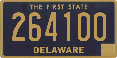 DE license plate 264100