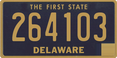 DE license plate 264103