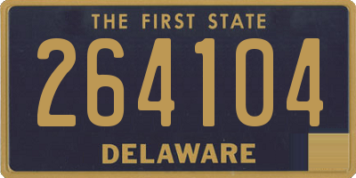 DE license plate 264104