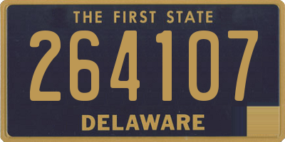 DE license plate 264107