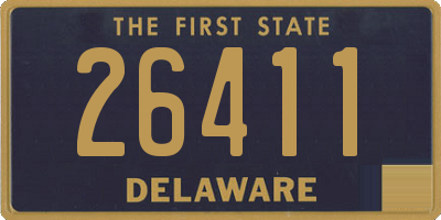DE license plate 26411