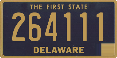 DE license plate 264111