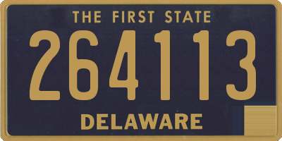 DE license plate 264113