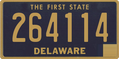 DE license plate 264114