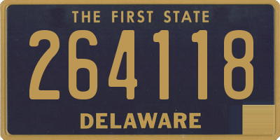 DE license plate 264118