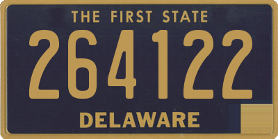 DE license plate 264122