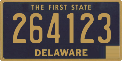 DE license plate 264123