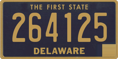 DE license plate 264125