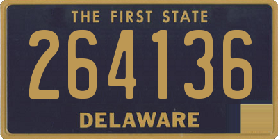 DE license plate 264136