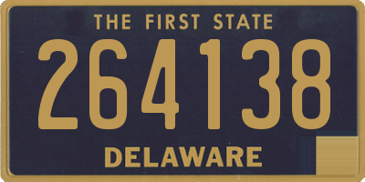 DE license plate 264138