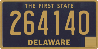 DE license plate 264140