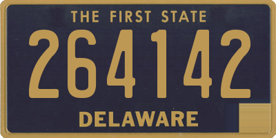DE license plate 264142