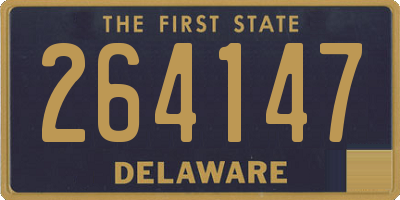 DE license plate 264147