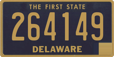 DE license plate 264149