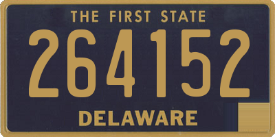 DE license plate 264152
